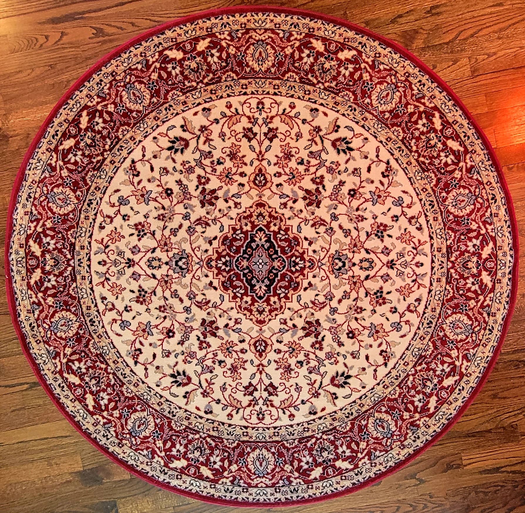 Persian Nain Round Red (synthetic)